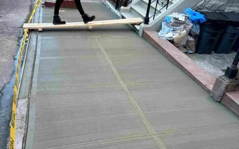 Sidewalk Repair NYC's skilled team finishes a transformative sidewalk repair project