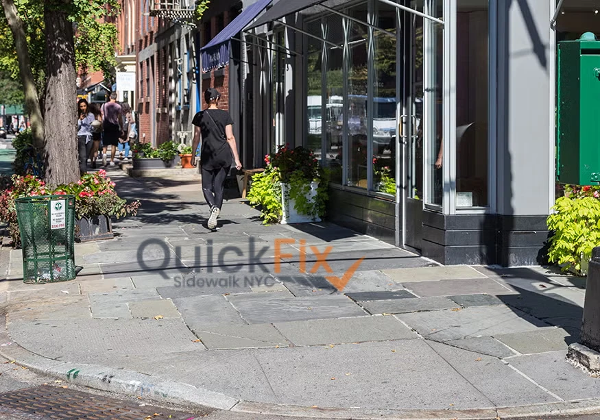 Bluestone sidewalk repair in NYC